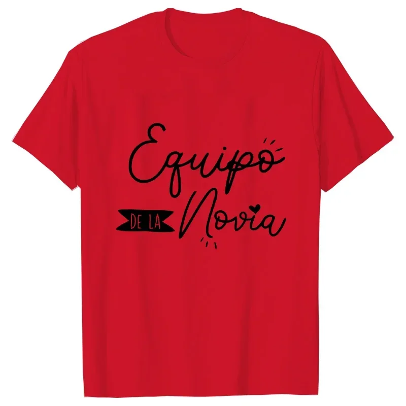 Espanhol Casamento Nupcial T-shirt, Tops Noivos, Team Bride Tripulação, Dama de honra, Bachelorette Hen Party, Future Bride Squad