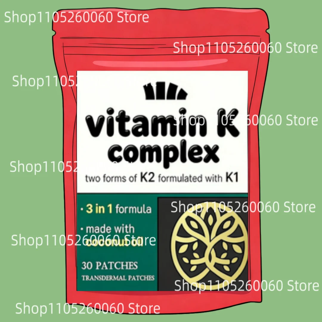 Vitamin K Triple Play ( Strength) Plus Additional Vitamins - Transdermal Patches Heart & Bone Support 30 Patches