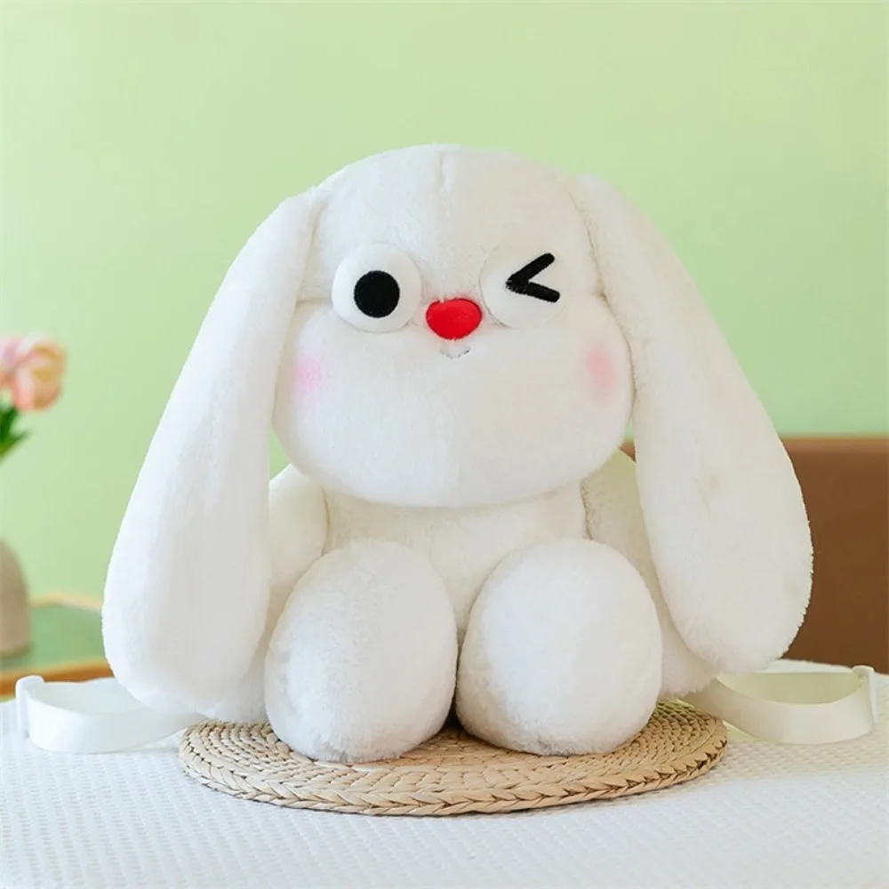 

Cute Soft Rabbit Plush Backpack Cartoon Casual Rabbit Plush Toy Large Capacity Creative Cartoon Animal Backpack Ladies