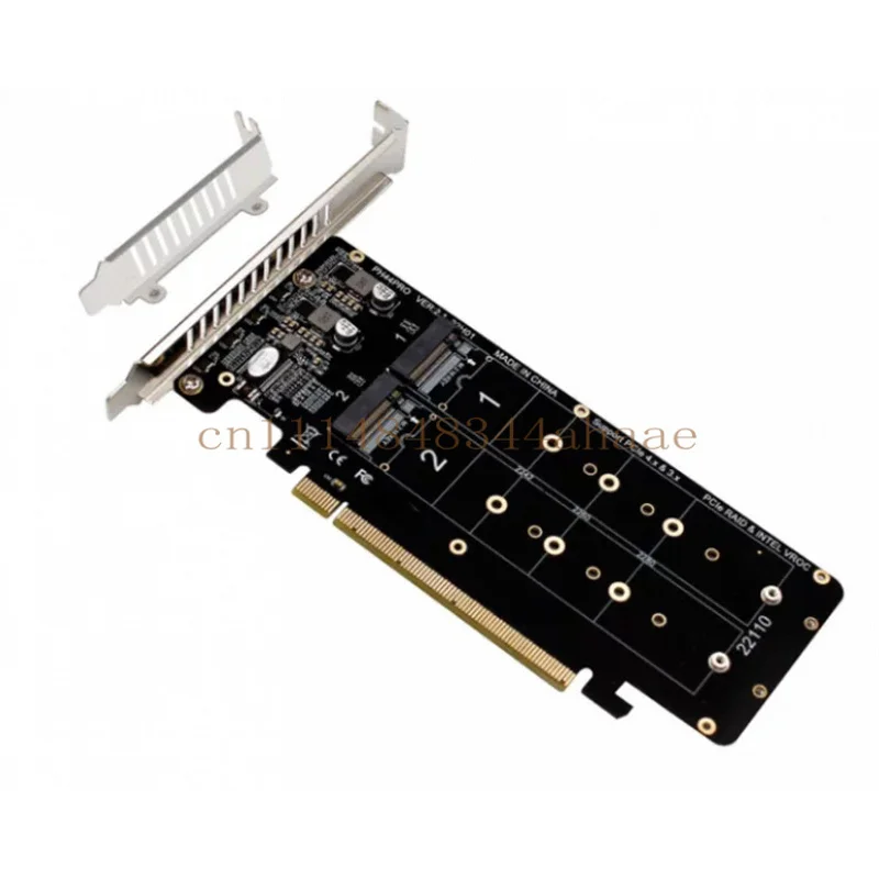 PH44PRO PCIeX16 To M.2 M-key NVMEx4SSD 2U Server RAID Array Adapter Card
