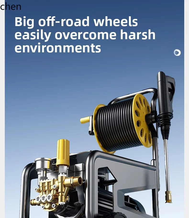 LXC เครื่องซักผ้า Artifact ปั๊มน้ําแรงดันสูงในครัวเรือน 220V แปรงปืนฉีดน้ํารถยนต์แบบพกพาที่มีประสิทธิภาพซักผ้า