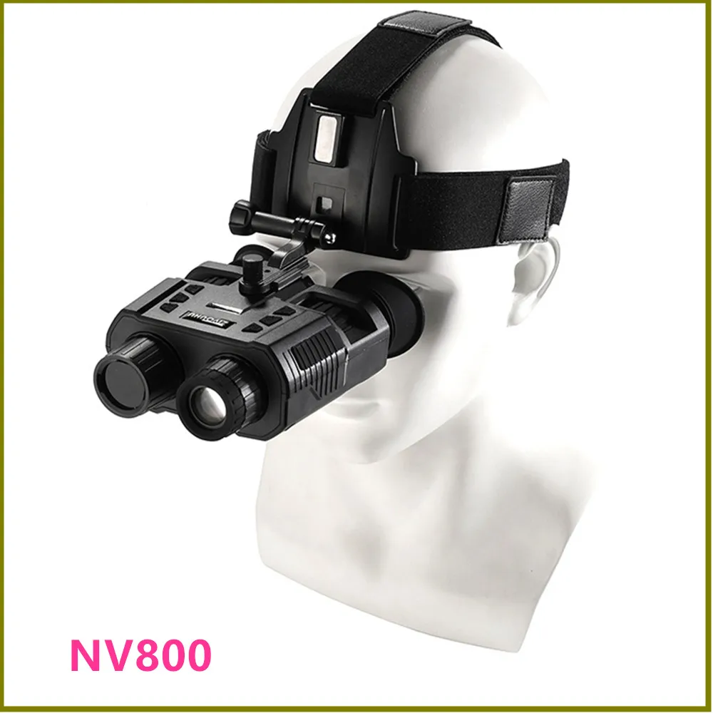 Night-Vision NV800 Helmet Night Vision Monocular Infrared 1080p Night-Vision Device Range 500m