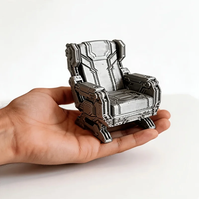Futuristic Sci-Fi Captain Chair Ornaments Miniature Seat DIY Painting for Starship Dioramas Wargaming & Action Figures Displays