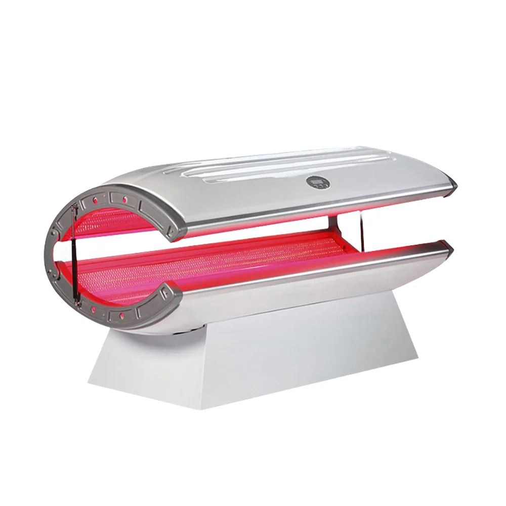 2024 Germany Hot Selling Products Standing Solarium Tanning Bed LED Red Light Therapy for Body Skin Tightening for Beauty Salon