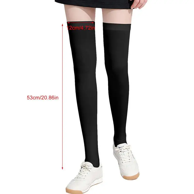 Ice Silk Socks For Women Cool Socks Sun Protection Golf UV Proof High Elastic Soft Breathable Socks For Cosplay