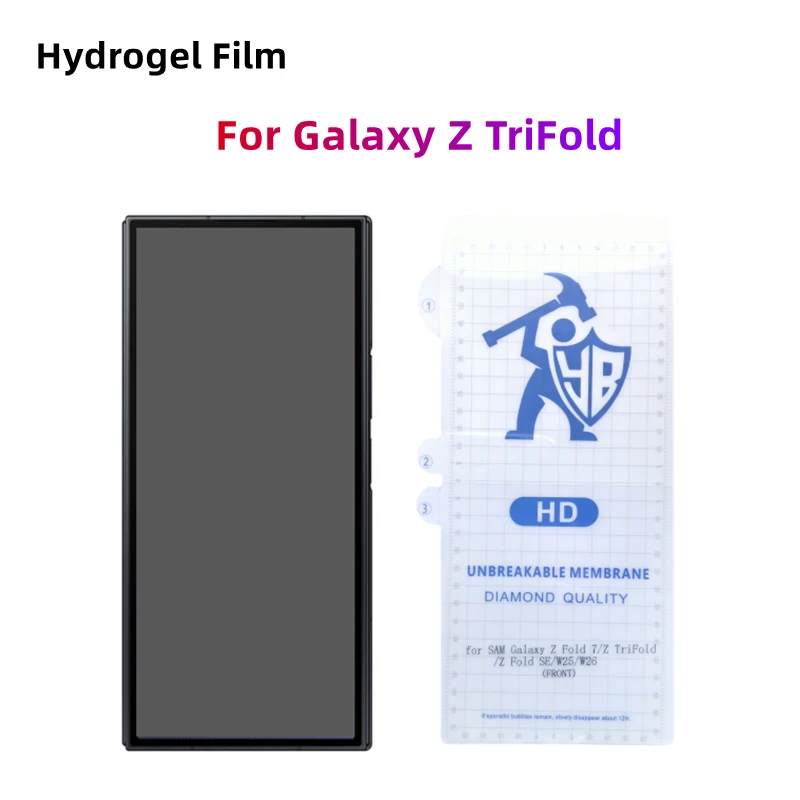 

3pcs Clear Hydrogel Film For Galaxy Z TriFold Screen Protector For Galaxy Z TriFold HD Protective Film Not Tempered Glass