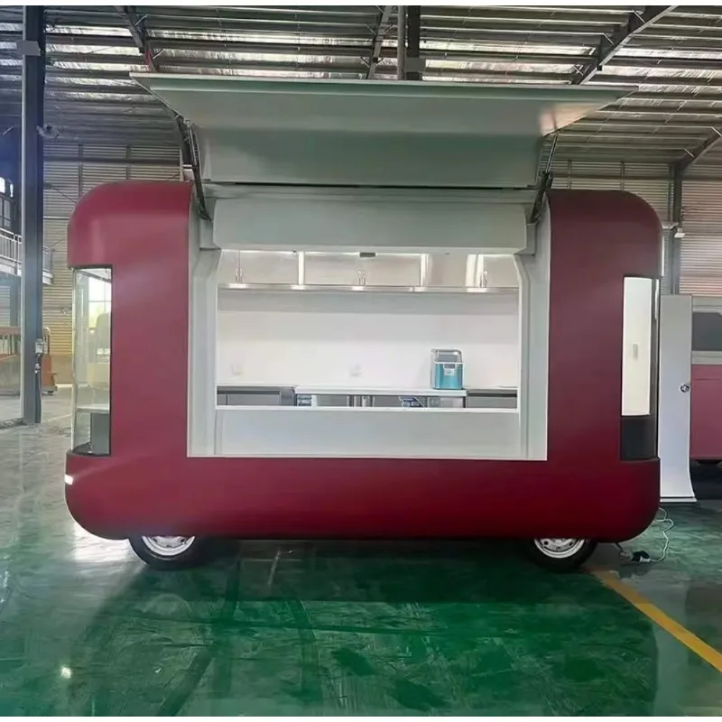 Mobile Restaurant Trailer Food Truck With Full Kitchen Street Food Trailer