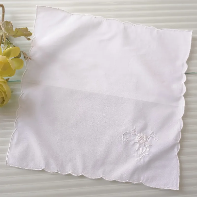 4PCS Vintage Retro Handmade Embroidered Napkin Handkerchief