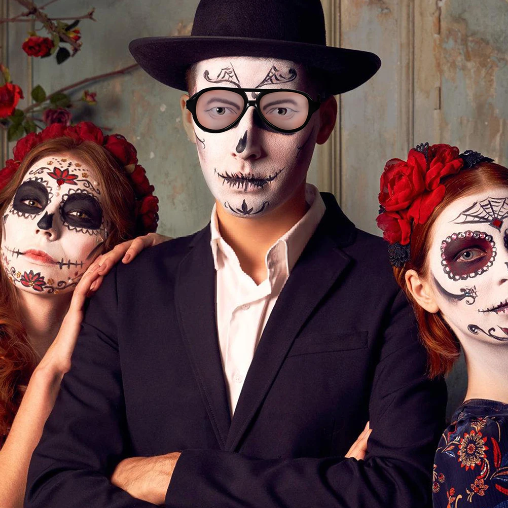 

10Pcs Halloween Trick Funny Eyes Glasses Prank Eyeglasses Party Props Costume Joke Accessories Prank Novelty Glasses