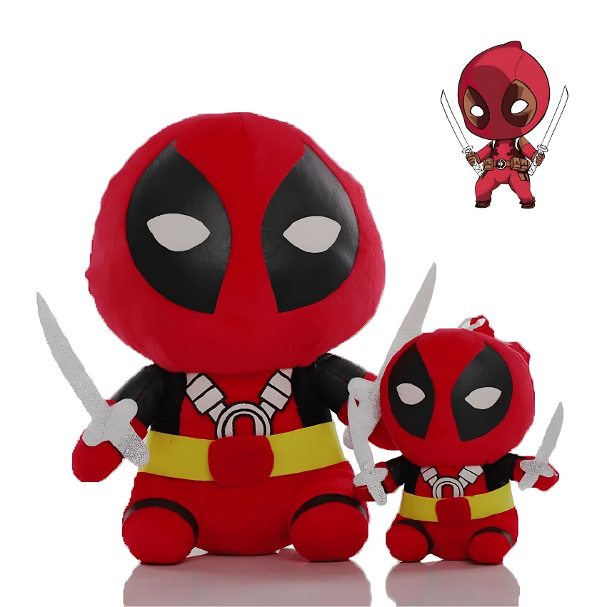 

Kawaii Cute 11-22cm X-men Deadpool Movie Plush Puppet Figure Toys for Children