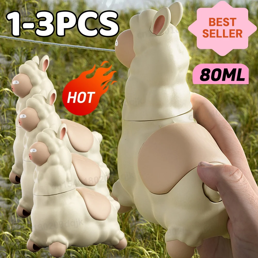 

1-3PCS Alpaca Water Gun Children's Toy Handheld Continuous Water Spraying Sprinkler Outdoors Boys Girls Pool Garden Fights Game