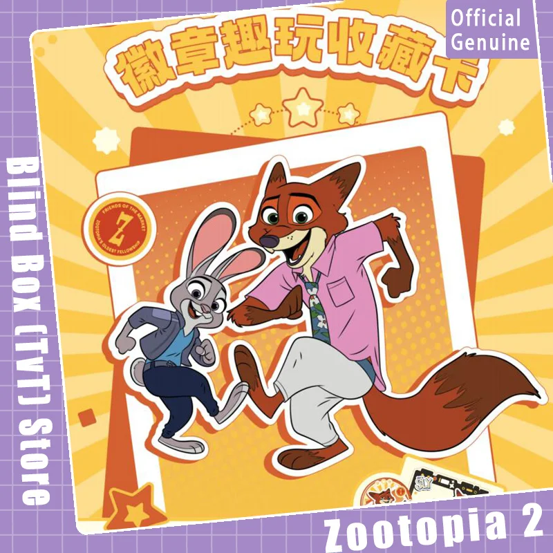 

Подлинный значок Zootopia 2, забавная коллекционная карта, акриловая закладка, серия слепая коробка, красивая коллекция карт, модный тренд, подарок