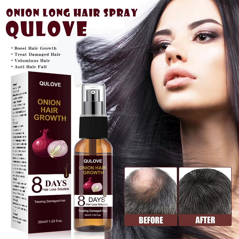 QULOVE Hair Products Ginger Hair essence spray Hair Sparse Care Hair Care Essential Oil Intensive Hair Growth Beauty 35m