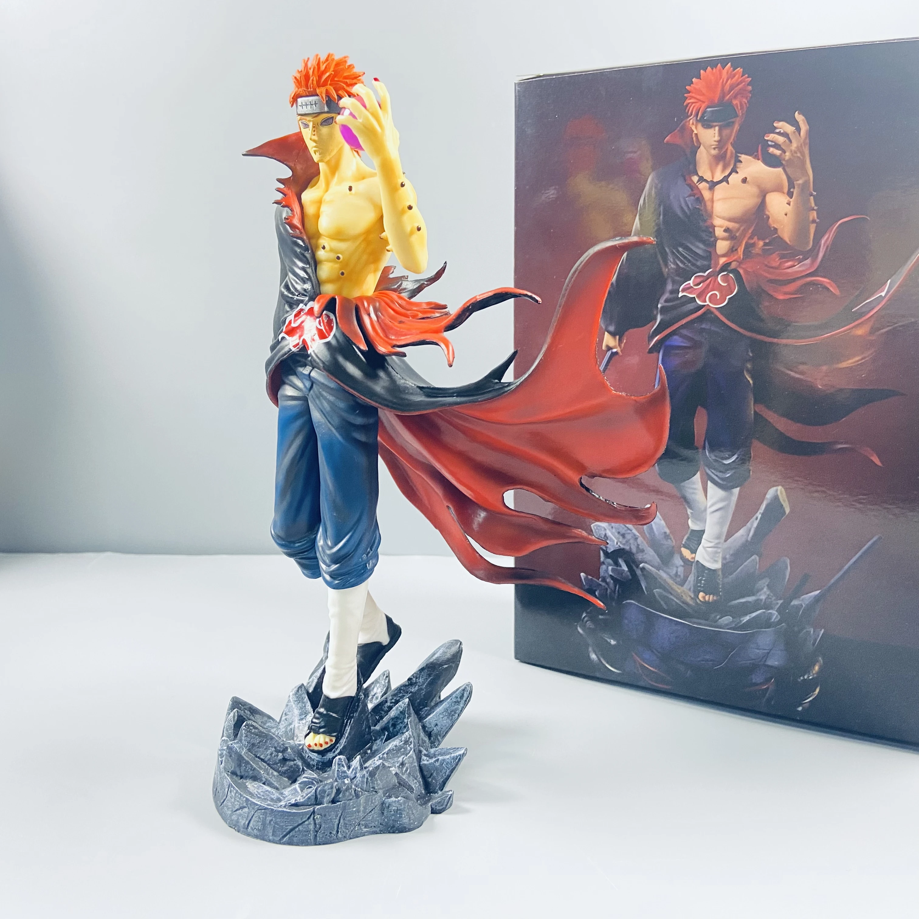 Naruto Manga Anime Figurine, PVC Action Figures, Coleção, Decoração para Casa, Modelo Infantil, Estátua, Ornamento, Brinquedos, Presentes, 23cm