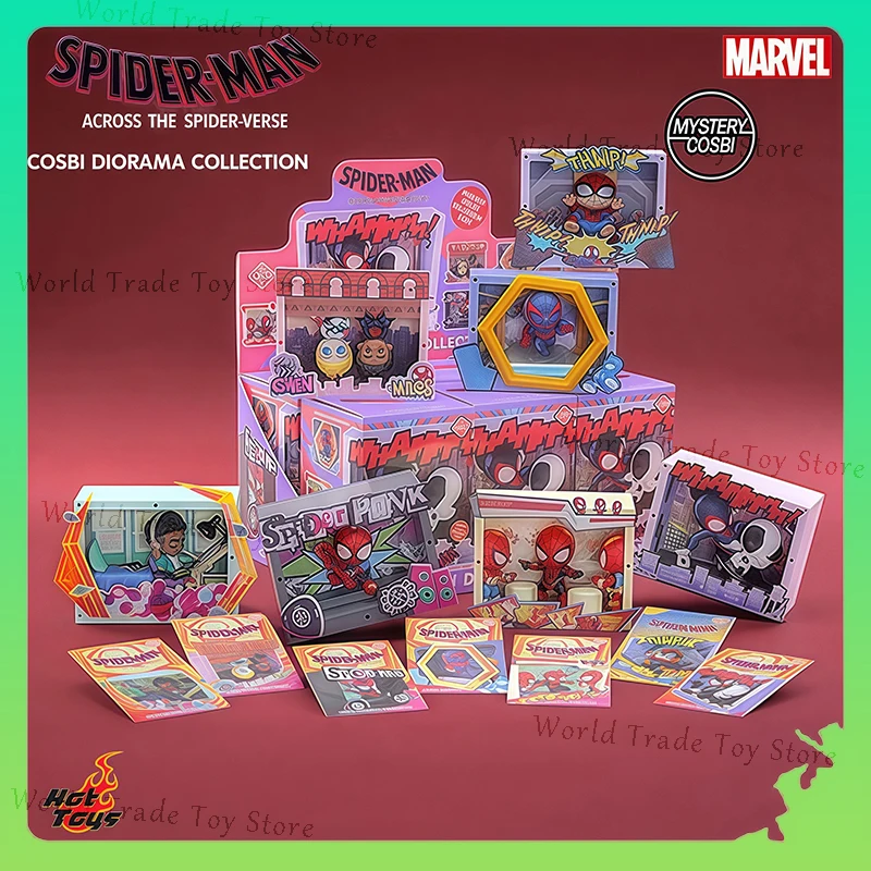 

【Предпродажа】Совершенно новые оригинальные горячие игрушки, слепая коробка Человек-паук: слепая коробка серии Across the Spider Verse, мини-куклы, игрушки