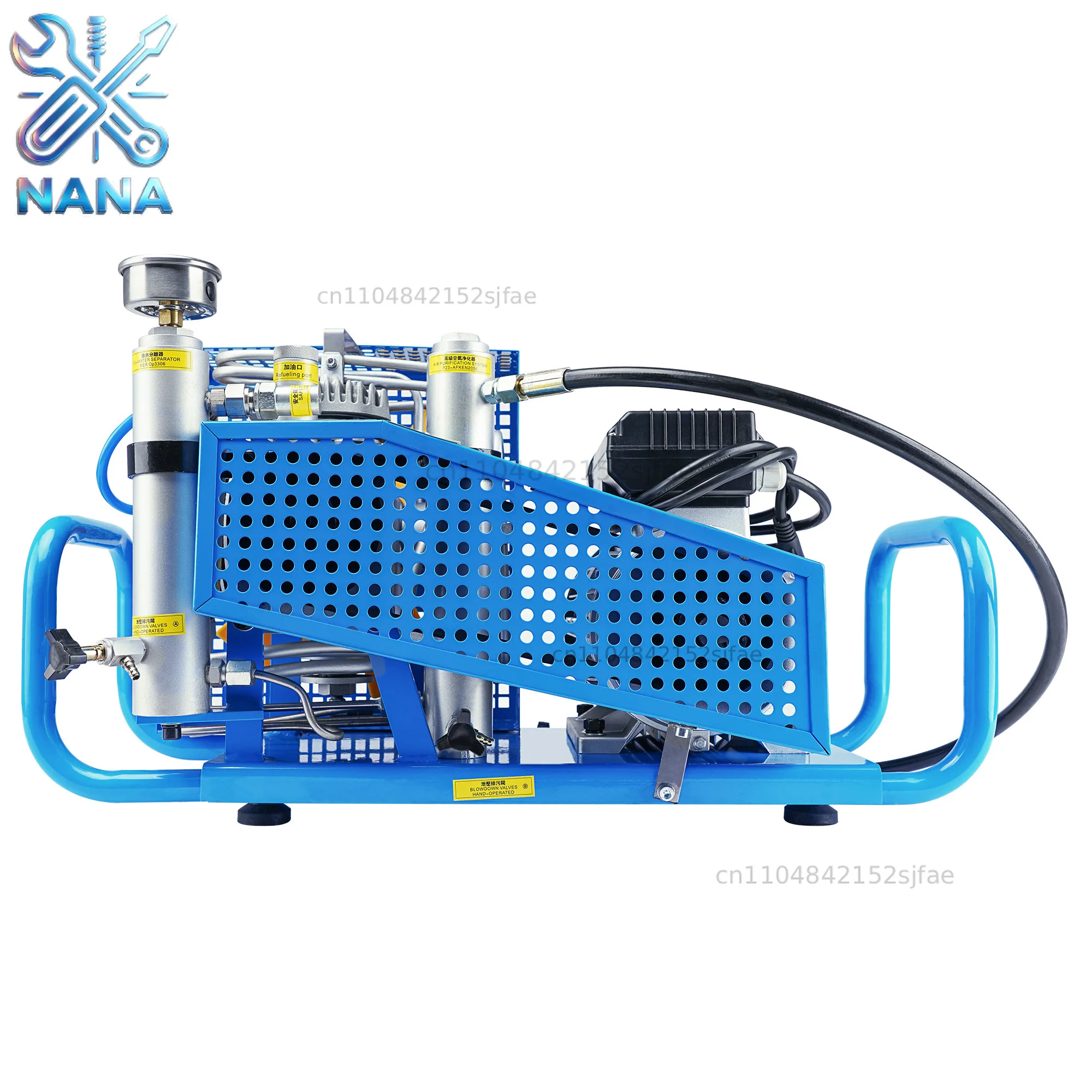 TUXING TXESB041 100L/min 4500Psi PCP Air Compressor 300Bar High Pressure Scuba Compressor Diving Compressor PCP Rifle 0-12L Tank