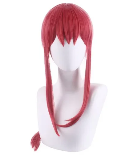 Cosplay Synthetic Wigs Makima Anime Chainsaw Man Costumes Props Women Long Braided Straight Hair Halloween Role Play Wigs