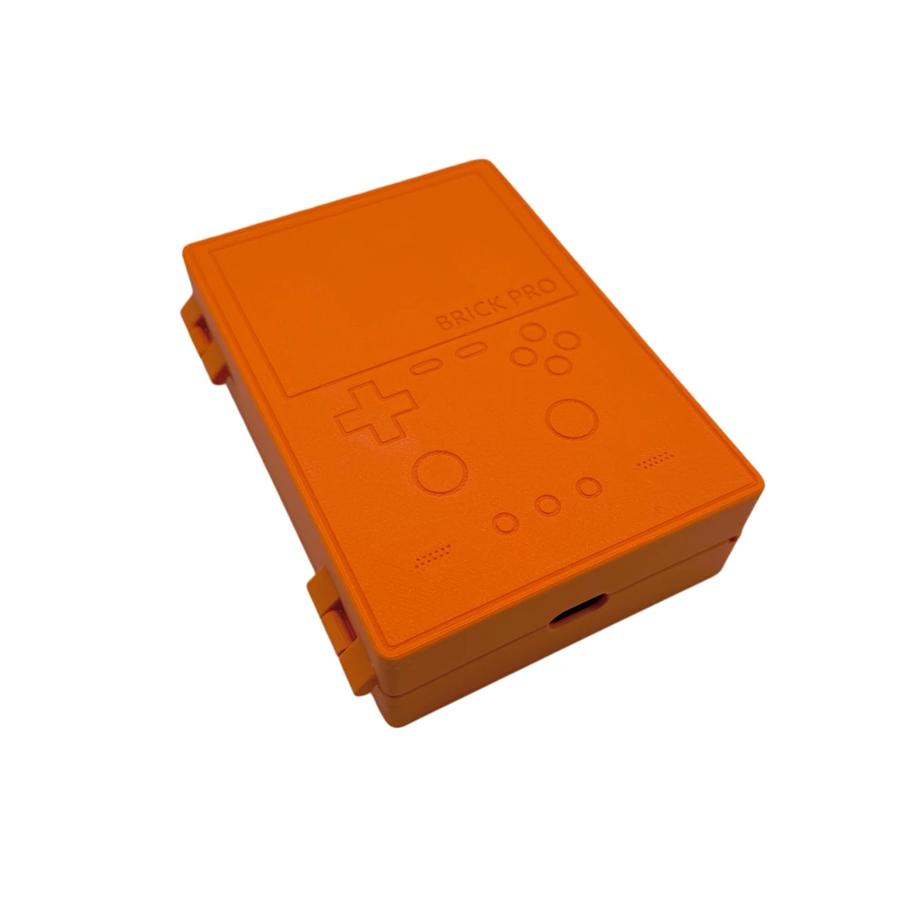 For TRIMUI BRICK PRO Hard Carrying Case Magnetic Lid Screen Plush Lining Case 3D Printed