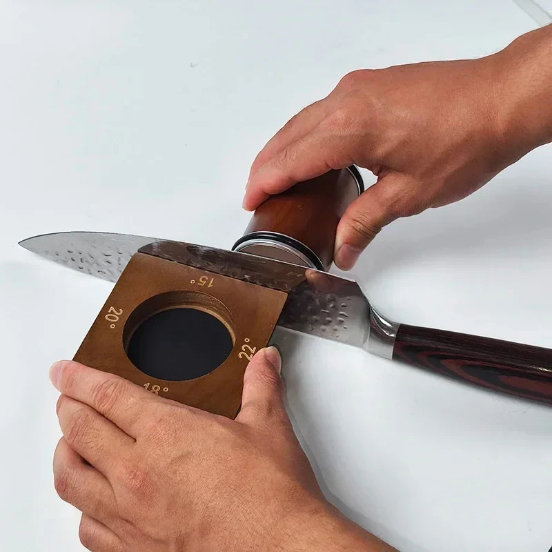 Knife Sharpening Kit, Rolling Multi-Angle Knife Sharpening Tool, 15/18/20/22 Degree Angle Settings for Kitchen Knives