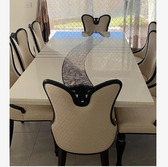 Modern design luxury 8 or 10 seater  2m or 2.4cm  marble dining table