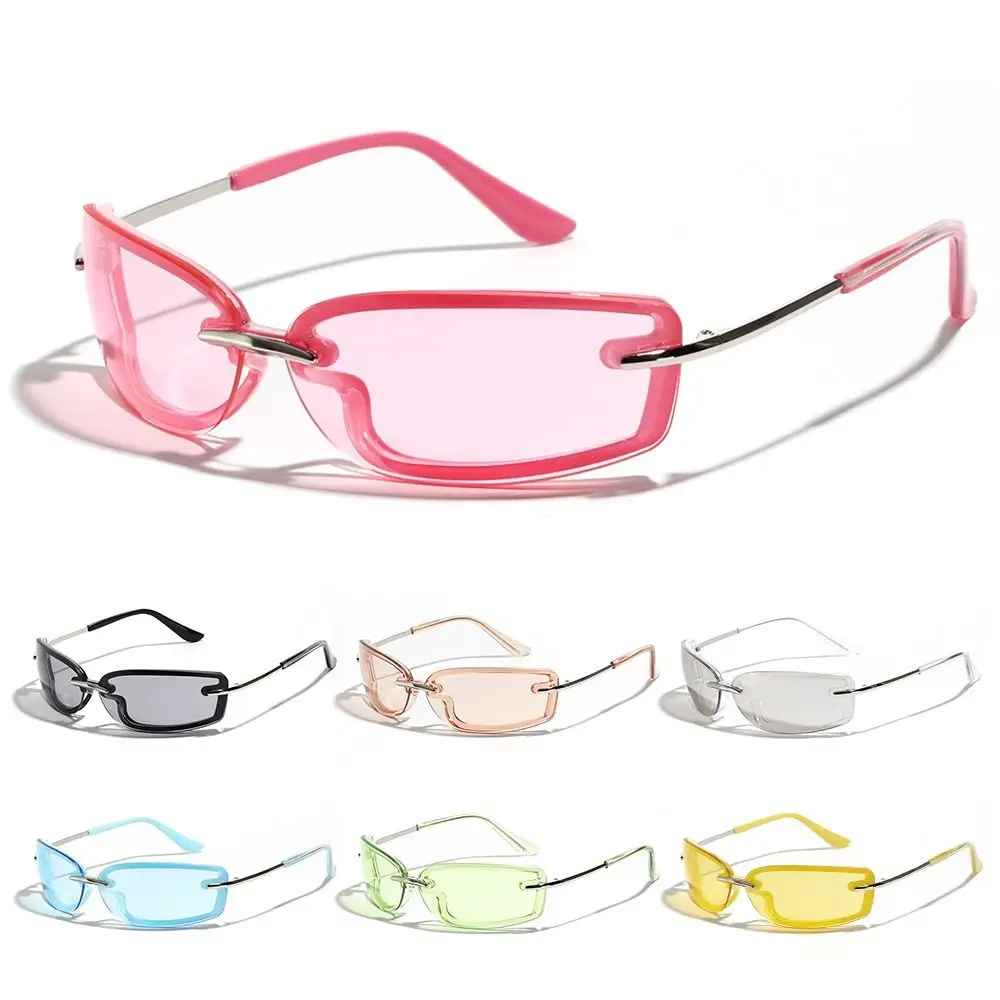 

Разноцветные солнцезащитные очки Y2K Солнцезащитные очки в стиле панк 2000-х годов с запахом унисекс