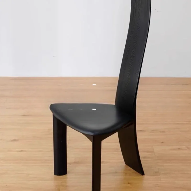 Belgian medieval solid wood dining chair Italian classic silent wind studio high back chair model room designer