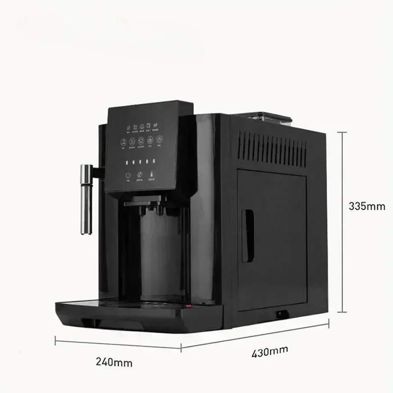 Full Automatic For 19 Bar Coffee Maker Coffee Bean Grinder Milk Foam Espresso Coffee Machine Hot Water and Milk Froth 1200W