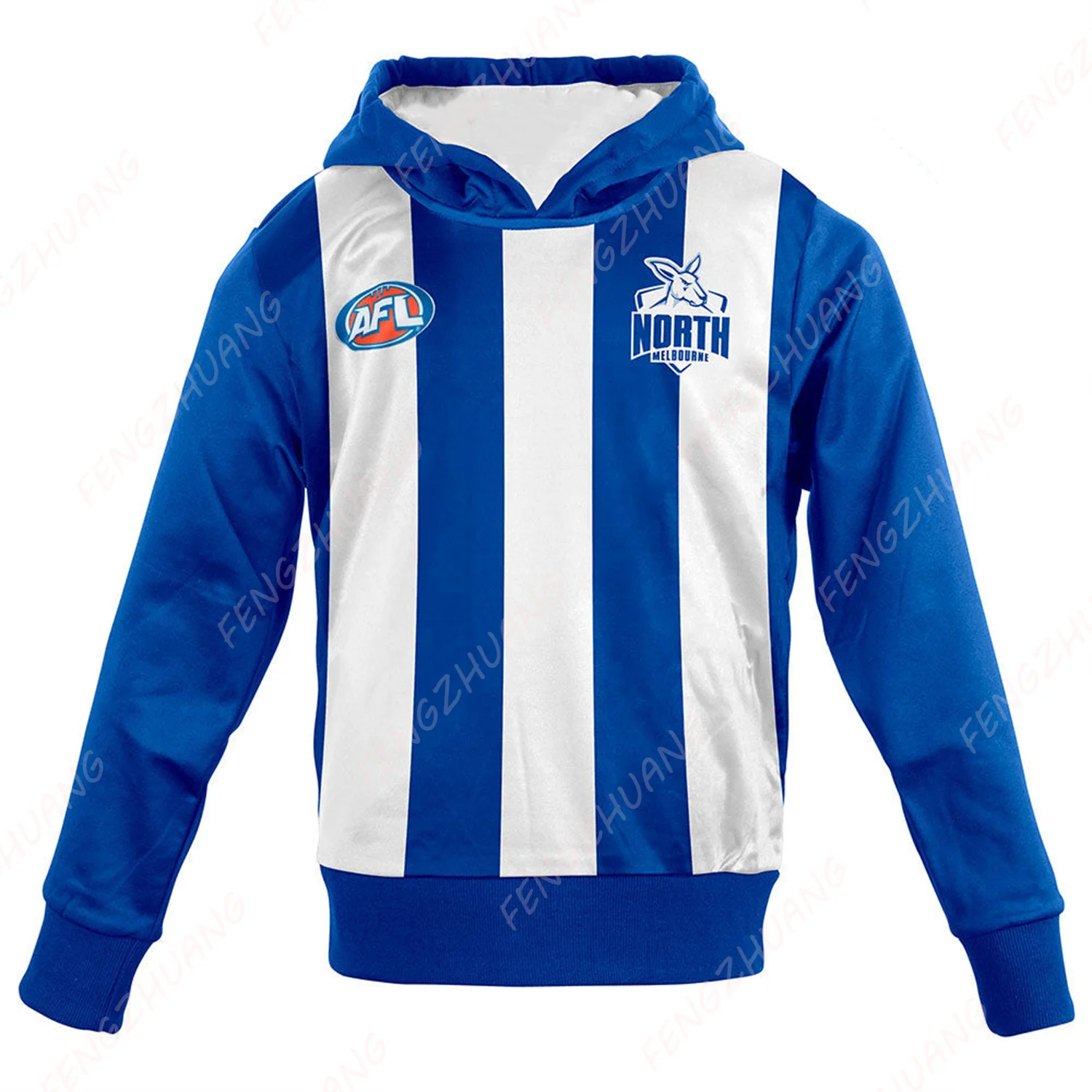 

Collingwood-North Melbourne Толстовка с длинными рукавами Guernsey Толстовка большого размера Унисекс Свободная повседневная толстовка с капюшоном Пуловер Спортивная одежда