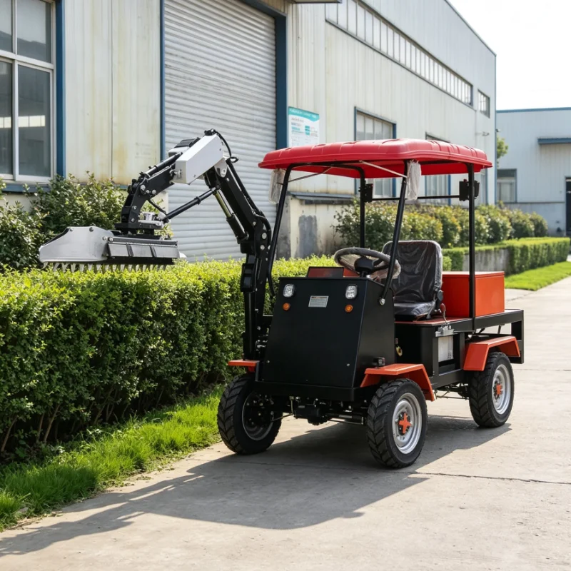 Customized Pole Mounted Hedge Trimmer with Rotating Cutting Head for Orchard, Vineyard and Commercial Farm Use