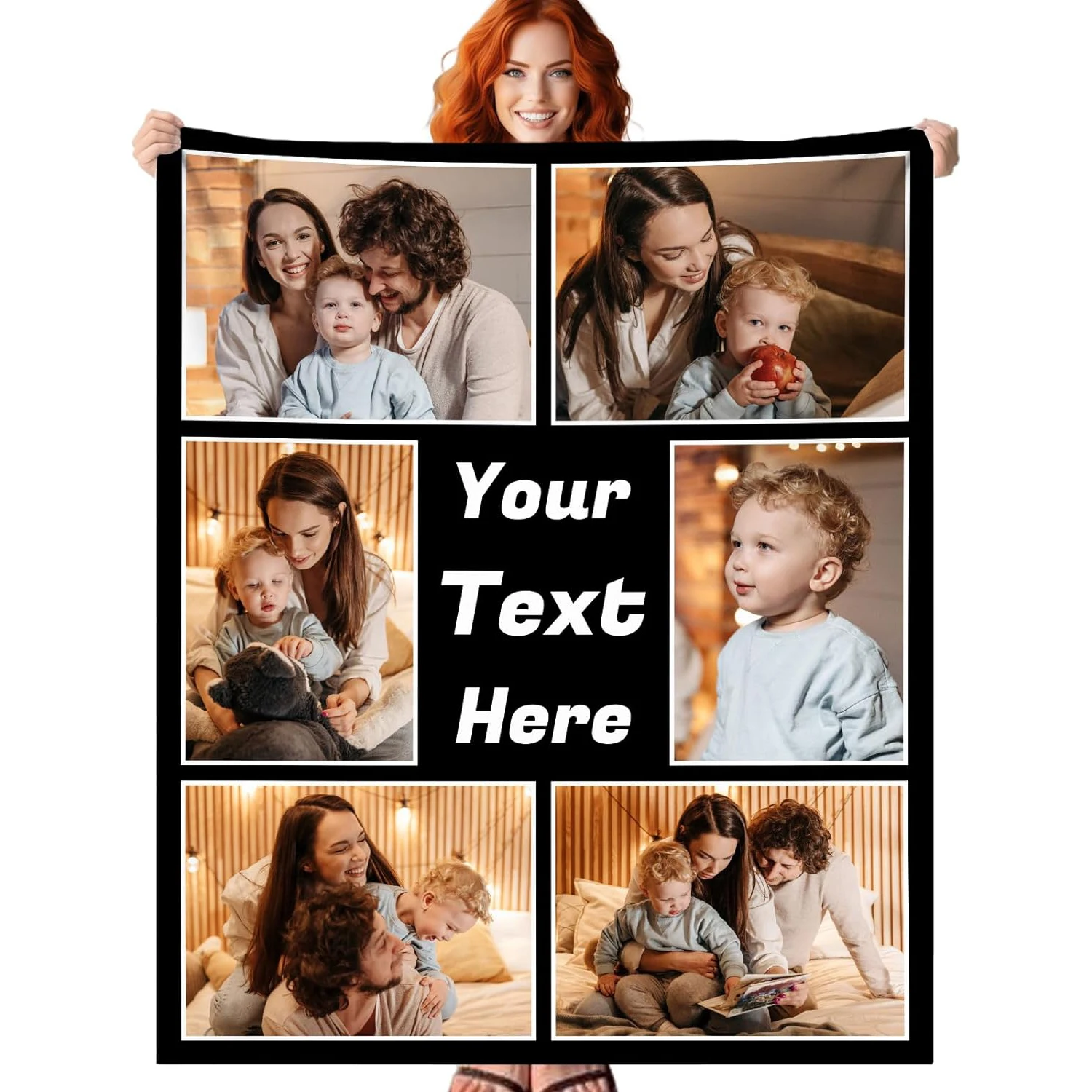 Customized blankets with photo text, customized image blankets with photos, personalized blanket images using my own photos.