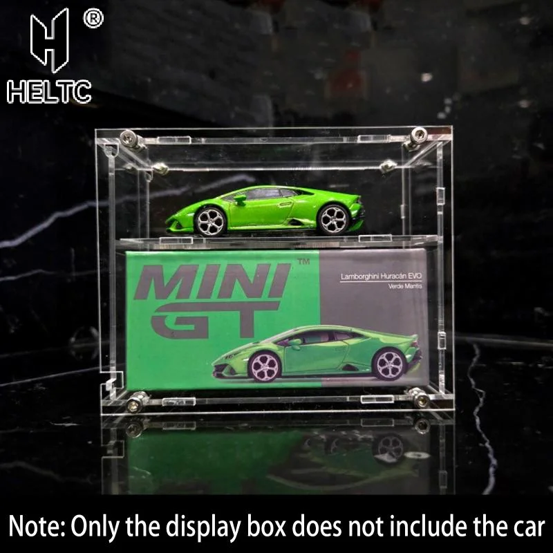 1/64 Model Cars Acrylic Display Case Fit For Mini Size MiniGT Tomica Assembled Dust Proof Box Cabinet Toy Vehicles