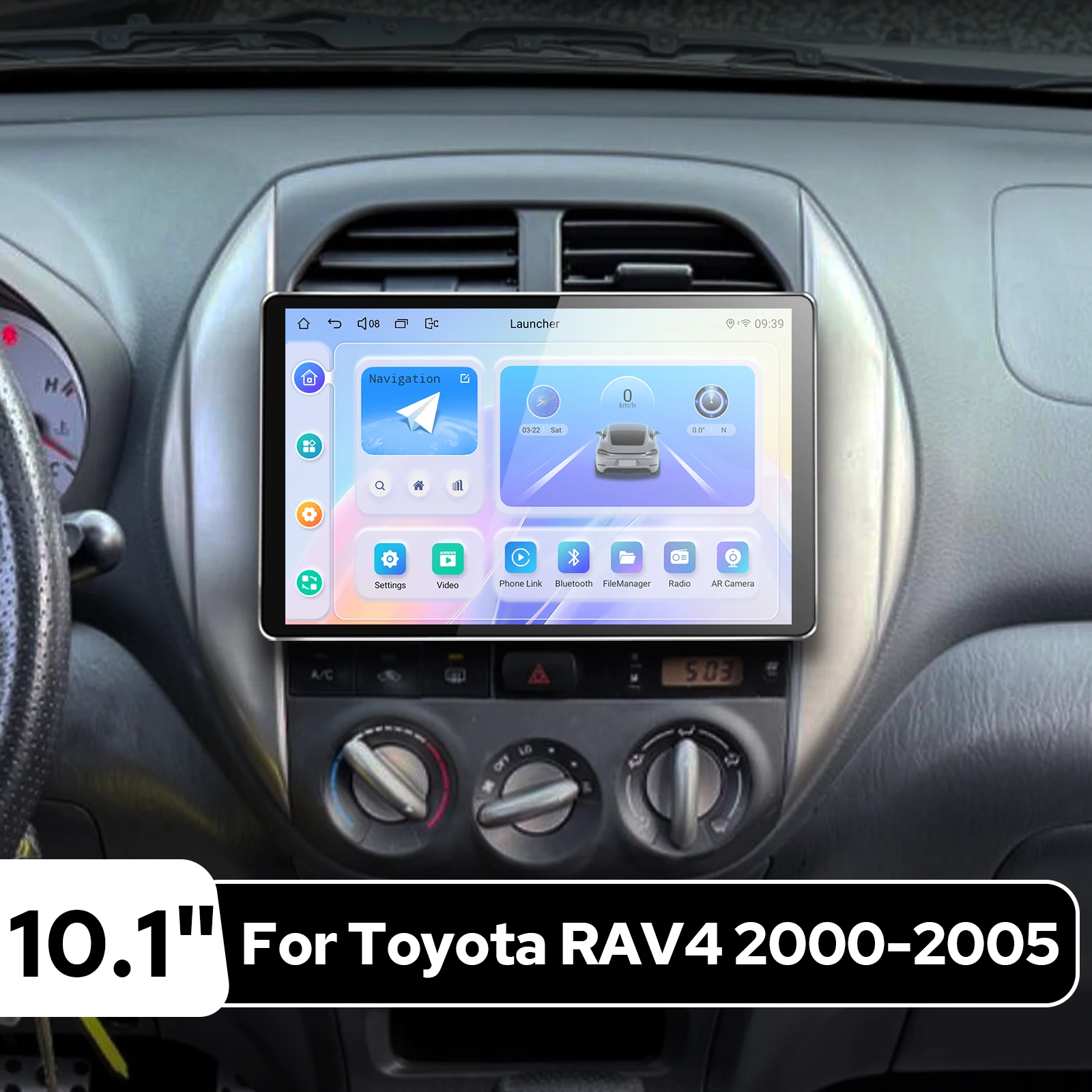 JOYING Android Car Stereo for Toyota RAV4 2000-2005 XA20 Wireless CarPlay Android Auto GPS Navigation Touch Screen Radio Upgrade