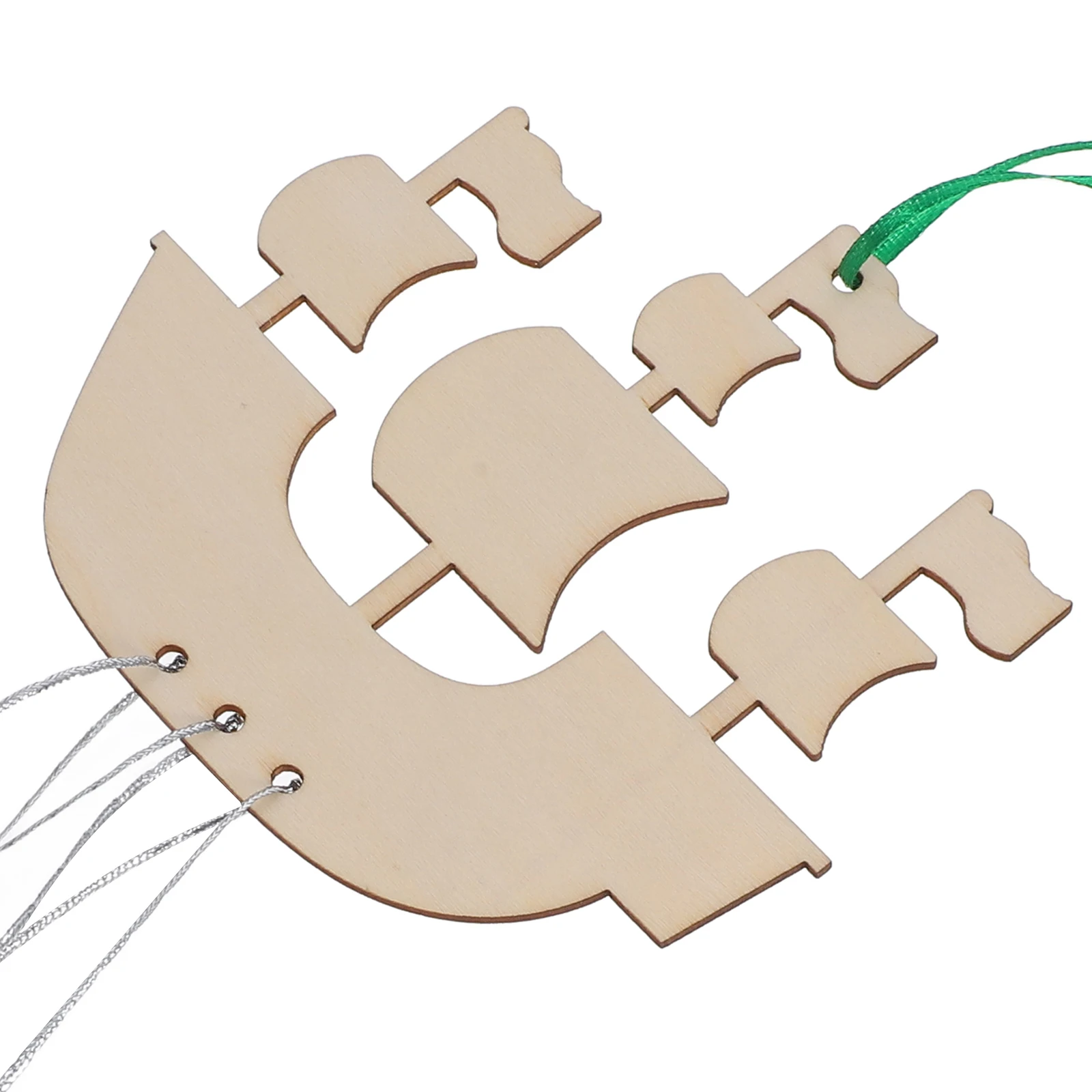 مجموعة واحدة من أدوات رنين الرياح المراكب الشراعية DIY للأطفال، مجموعة أدوات يدوية خشبية قابلة للطلاء، ديكور رنين الرياح لحديقة المنزل