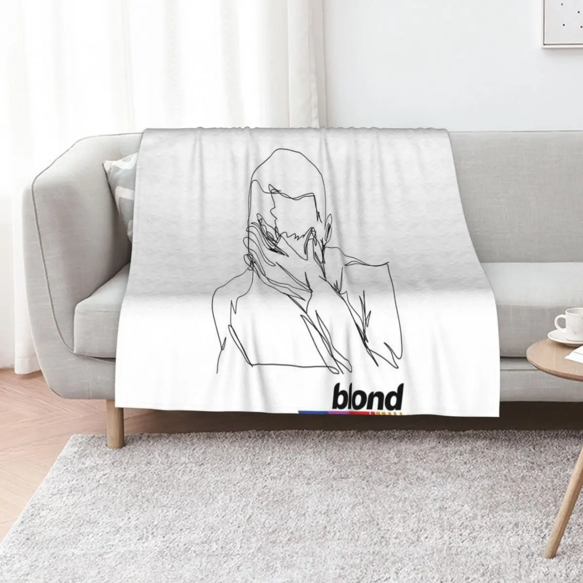 Frank Ocean Blonde Throw Blanket for babies Stuffeds Large sofa bed Thermals For Travel Decorative Sofa Blankets