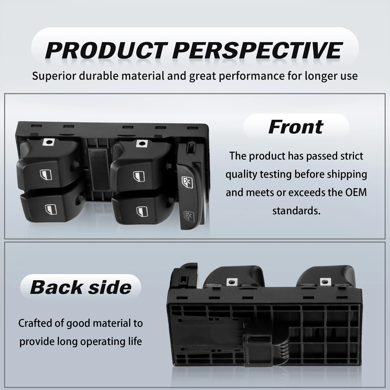 8K0959851 Electric Power Master Window Lifter Switch Button 8K0959851D for Audi A4 B8 A5 Q5 2007-2012