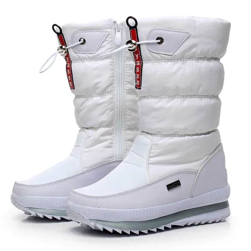 Women Snow Boots Platform Winter Boots Thick Plush Waterproof Non-slip Boots Fashion Women Winter Shoes Warm Fur Botas Mujer