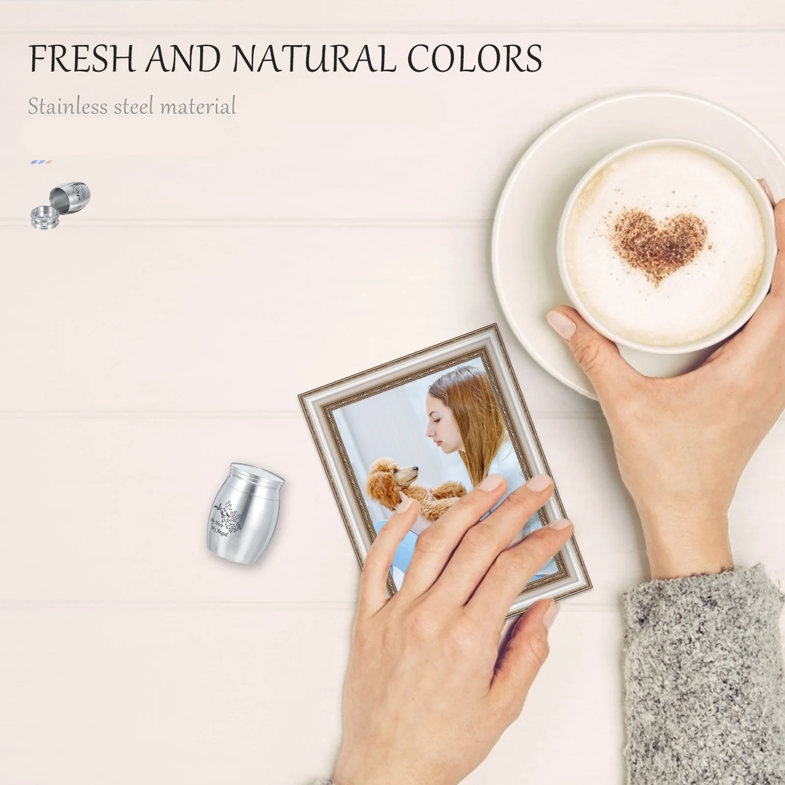 

Urns for Ashes Waterproof Pet Can Titanium Steel Small Ash Bottle Pet Cinerary Casket Moisture Proof Anti Rust Durable Tomb