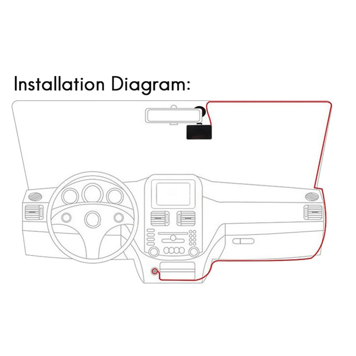 مرآة الرؤية الخلفية للسيارة DVR ، مسجل فيديو عالي الدقة ، كاميرا احتياطية ، ملحقات السيارة