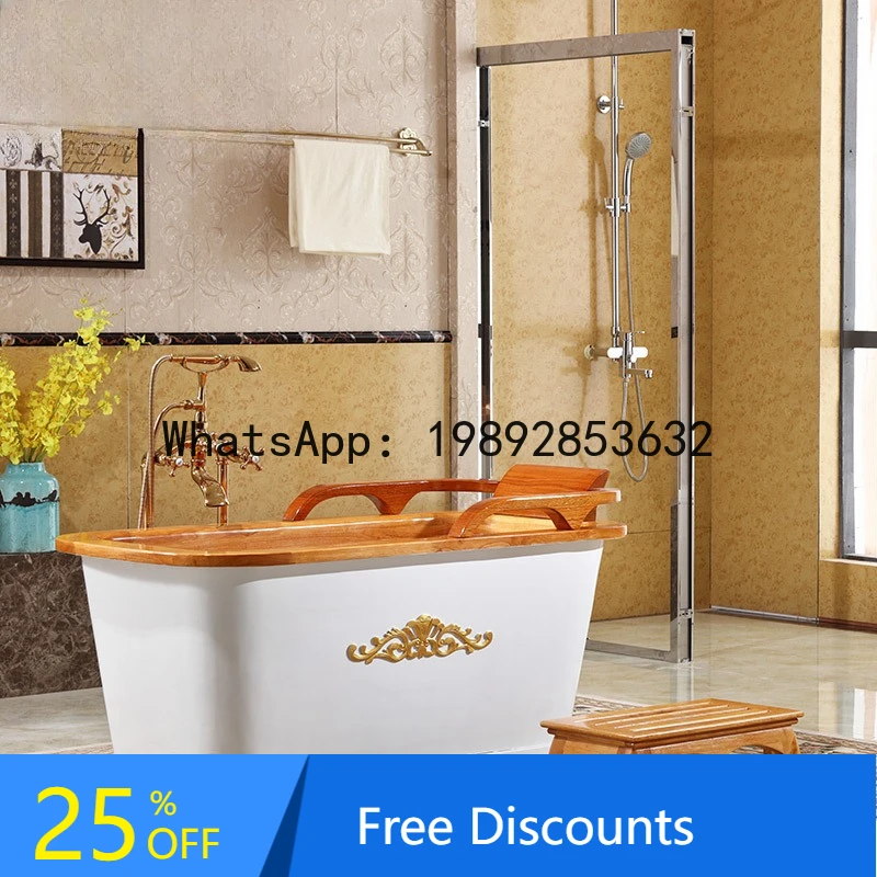 

CZ Beauty Salon Club Oak Wood Bath Bucket Wooden Bathtub