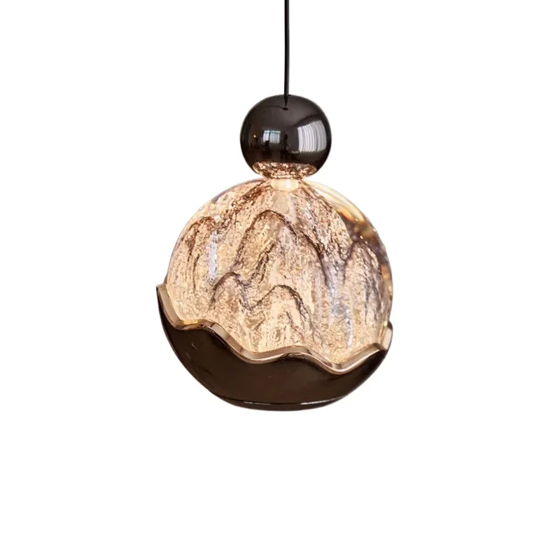 

Italian atmosphere bedside small chandelier, creative can lift bedroom chandelier