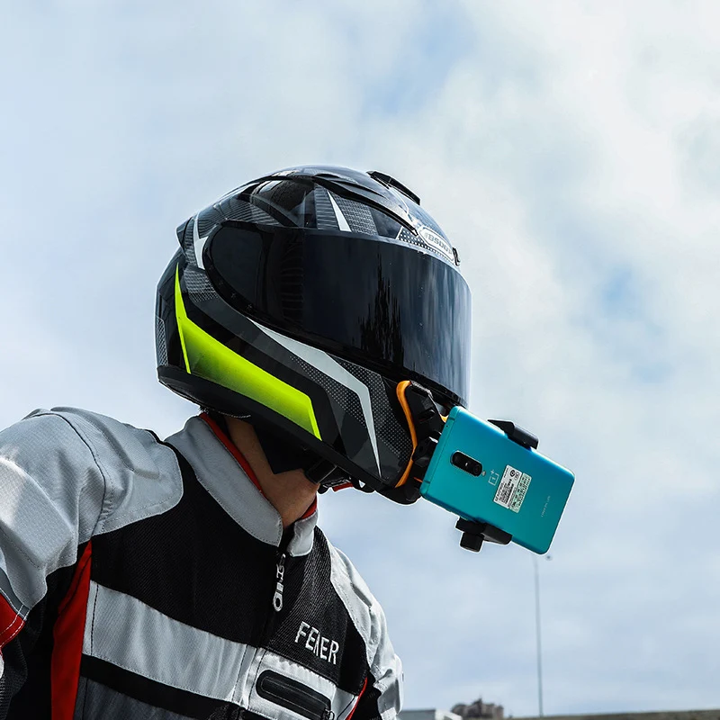 Đi Xe Đạp Xe Máy Cằm Dây Đai Đeo Với Giá Kẹp Cho Gopro Hero DJI OSMO SJcam Yi Máy Ảnh Điện Thoại Di Động