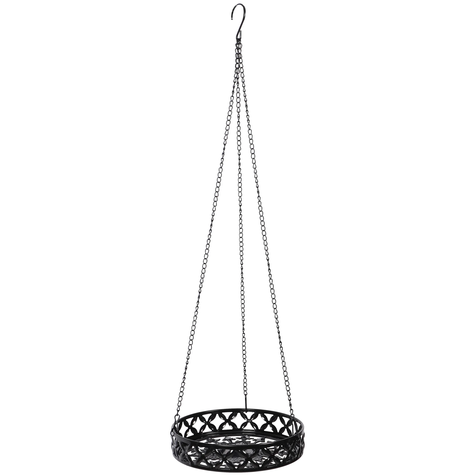 

Hanging Flower Basket Iron Chain Planter Set Durable Wall Mount Plant Pots Holder Storage Succulents Green Plants