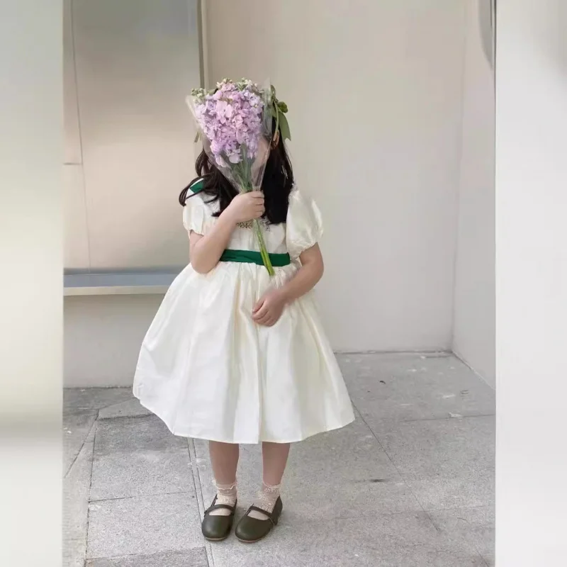 Girls' Spring Summer New Lolita Tulle Dress Baby New Palace Dress Princess Dress Birthday Dress Children's Formal Dress