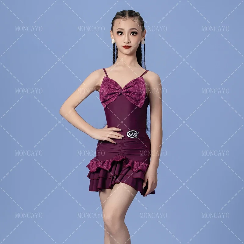 

Платье для латинских танцев Cha Rumba Tango, одежда для девочек, детское платье для самбы, сальсы, платья для латинских танцев, платья для соревнований по бальным танцам