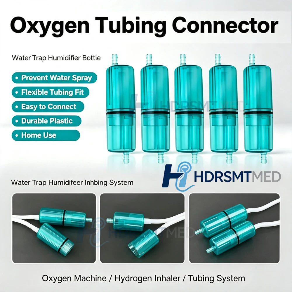 2-20pcs Green Oxygen Generator Tube Water Collector Healthy Care Accessories Oxygen Tube Connector for Medical Equipment