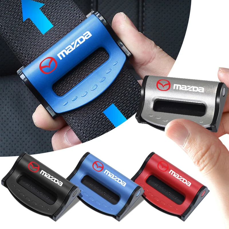 For Mazda 3 5 CX-3 CX-4 CX-5 CX-7 CX-9 Axela 6 RX8 7 MX3 MX5 Car Safety Seat Belt Buckle Clip Seatbelt Stopper Adjuster Clip