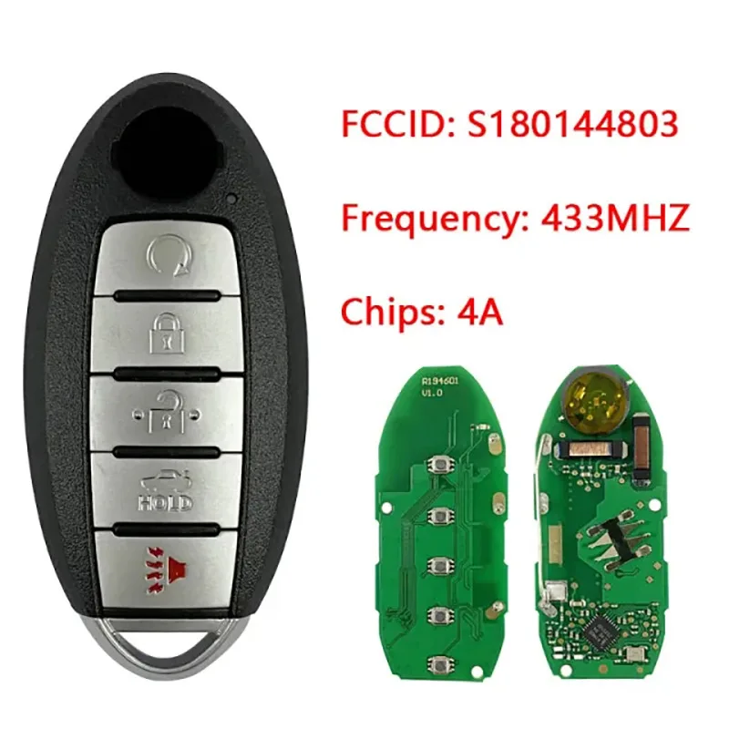 

Suitable for Nissan 5-key Car remote control key 433MHz NCF29A1M/4A chip 433MHZ S180144803
