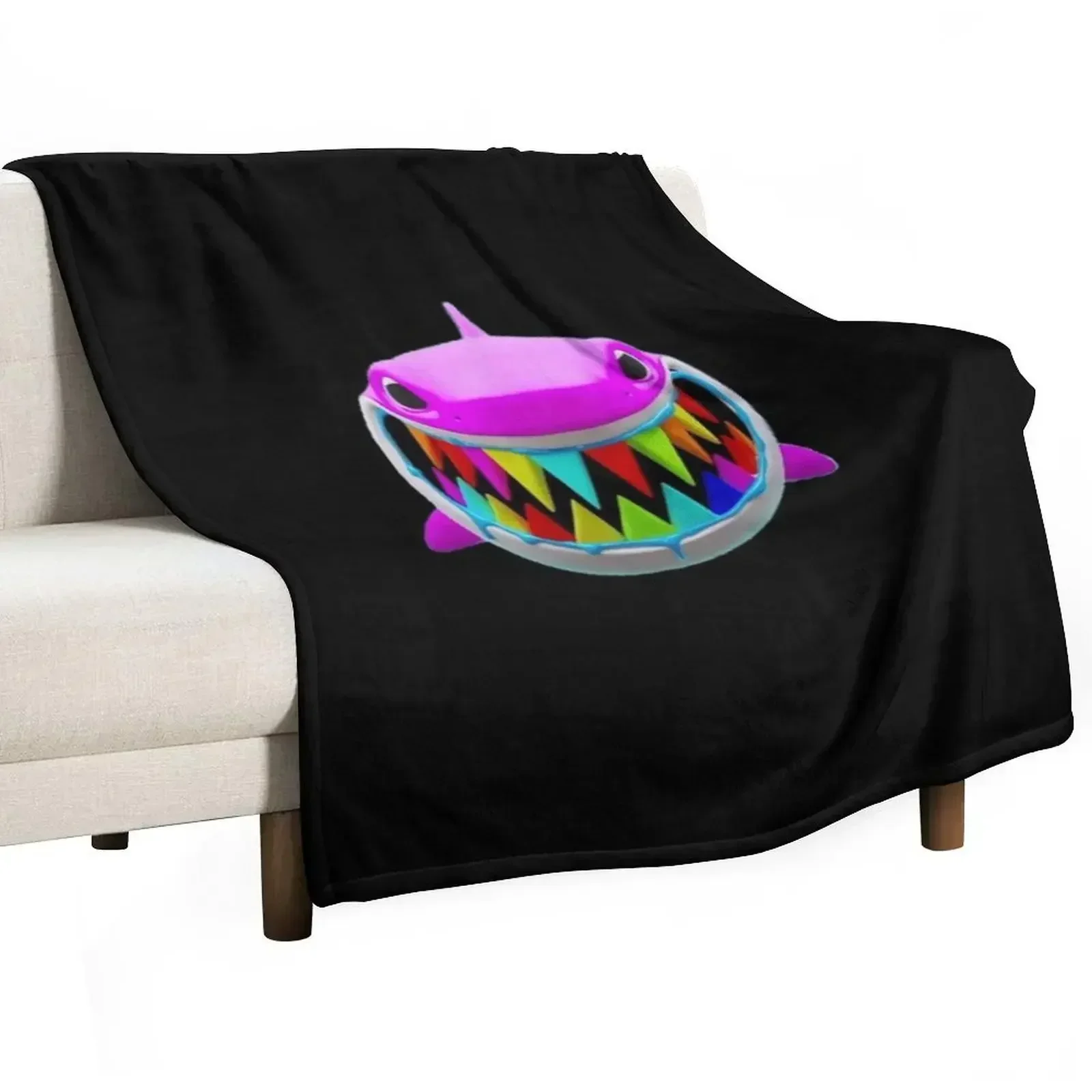 

6ix9ine shark sticker gooba Stick Throw Blanket Bed linens Fashion Sofas Loose funny gift Blankets