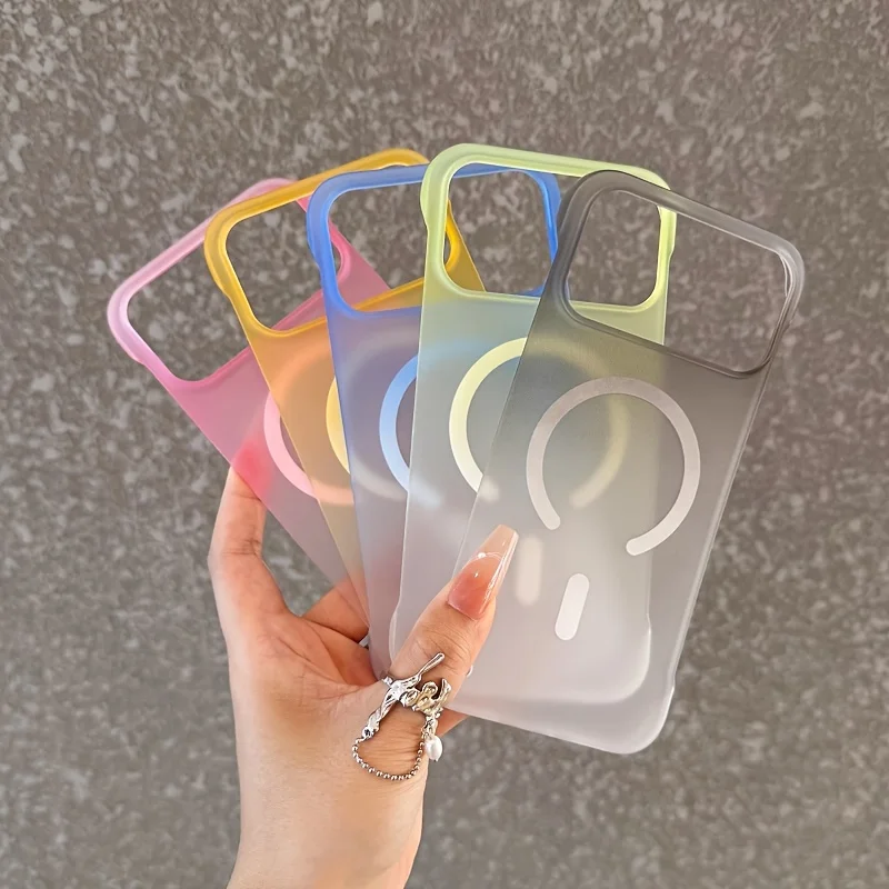 2025 جديد 2 في 1 شحن مغناطيسي شفاف غير لامع مقاوم للصدمات لهاتف iPhone 17 Air 16 Pro Max 15 14 Plus 13 12 11 #1