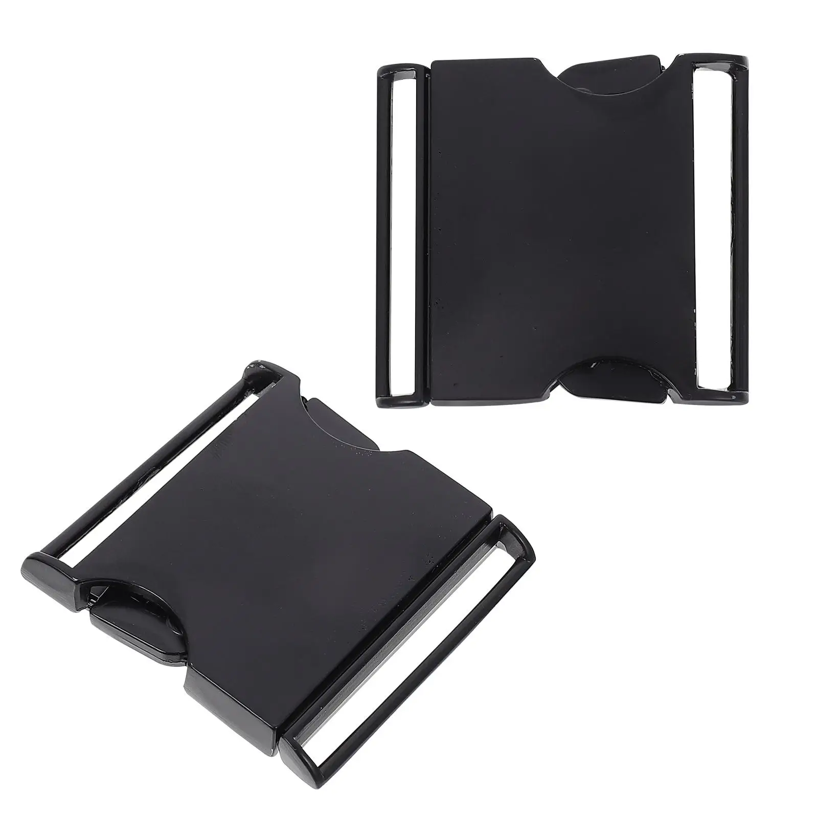 

2Pcs Metal Alloy Waist Belt Waist Belt Buckles Connector Lightweight Durable Practical Black Clothes Accessories